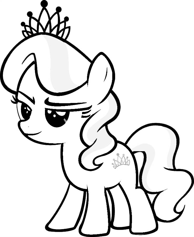 My Little Pony Trixie Coloring Pages - Coloring and Drawing