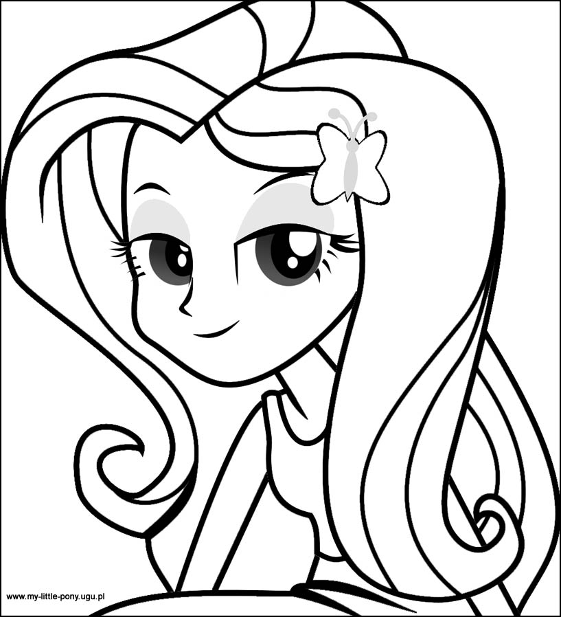 fluttershy equestria girls coloring pages - photo #8